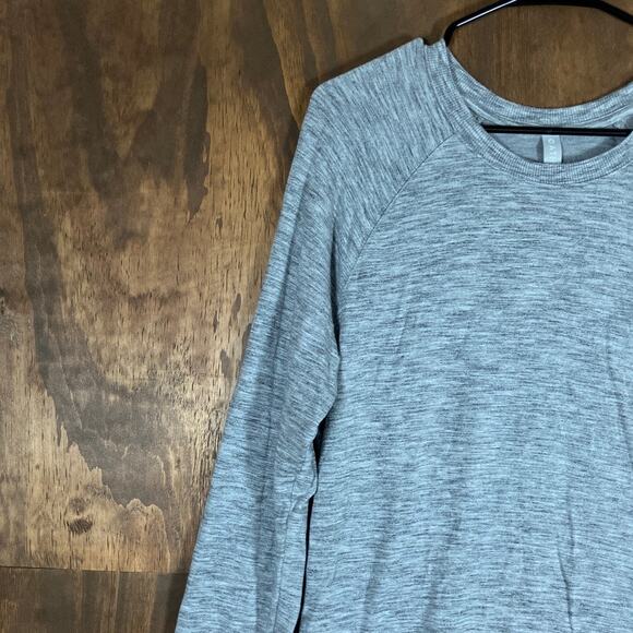 Athleta Womens Sweatshirt Gray Mindset Pullover Modal Blend Stretch Medium - Picture 4 of 12